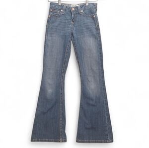 Ariat REAL Denim Kid’s Flare Jeans Girls Size 12 Western Rodeo Boho Classic Look